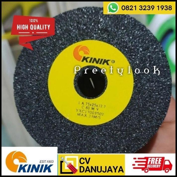 TERBARU BATU GERINDA KINIK 3" DRESSING STONE KINIK C 60 M V 75X25 X12.7 MM 