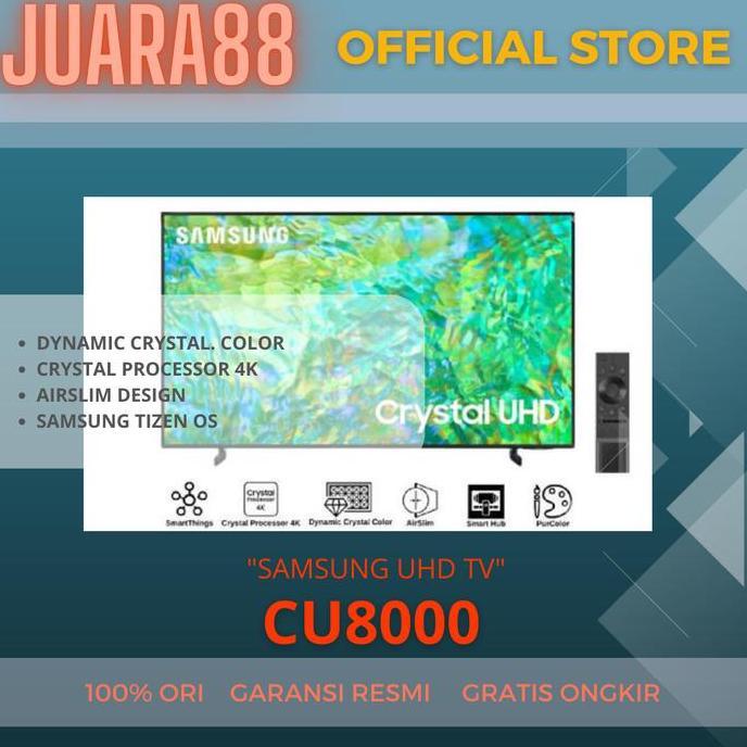 Murah Samsung Ua43Cu8000 Smart Tv Crystal Uhd 4K 43Inc 43Cu8000 Cu8000