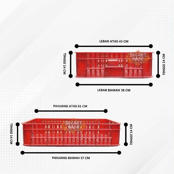 KRAT PENDEK - Keranjang Serbaguna / Keranjang Roti / Keranjang Plastik