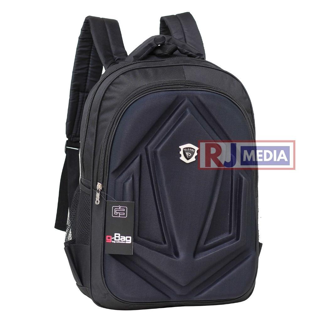 NEW PROMO Tas Sekolah 60 RIBUAN Pria Polo Alfito Hitam Polos Emboss Bonus Raincover Gendong Ransel P