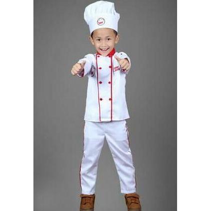 baju koki/kostum koki/baju koki anak/baju profesi