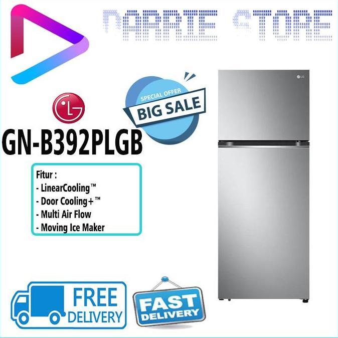Grosir Lg Gn-B392Plgb Kulkas Lg 2 Pintu Gnb392Plgb Gnb392 Gn-B392 392Plgb