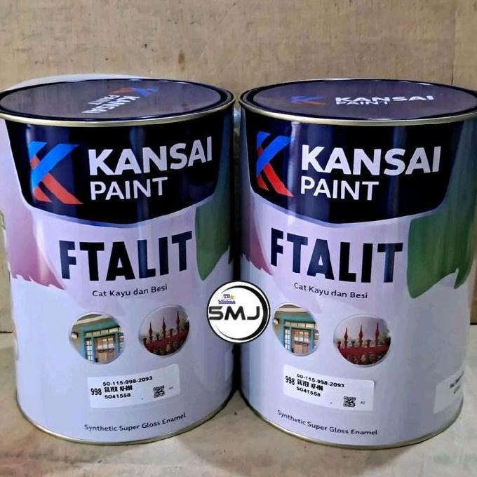 Grosir Ftalit 5Kg Warna Gloss Warna Doff Ftalit Silver Cat Minyak Kayu Besi 5Kg Ftalit Kansai Paint 
