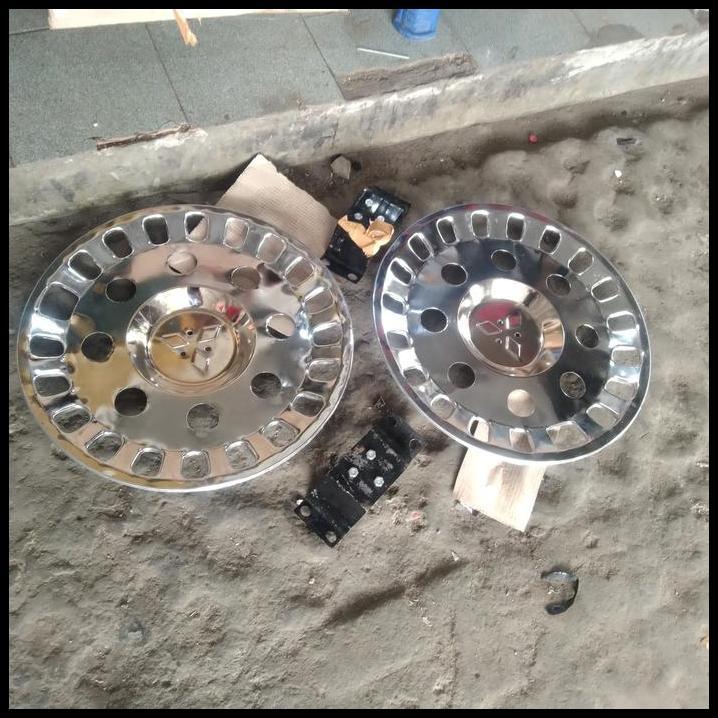 GRATIS ONGKIR DOP RODA MOBIL RING 20 TRUK FUSO LUBANG 8 BELAKANG 2 PCS BAHAN STENLIS 