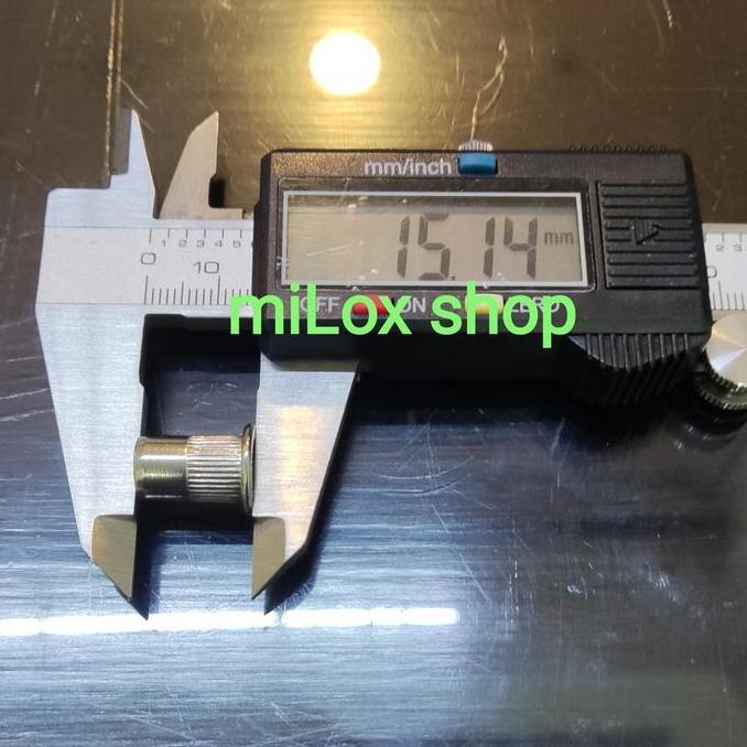 Murah Rivet Nut M6 Stainless Steel 304 Bibir Tebal Isi 100 Pcs