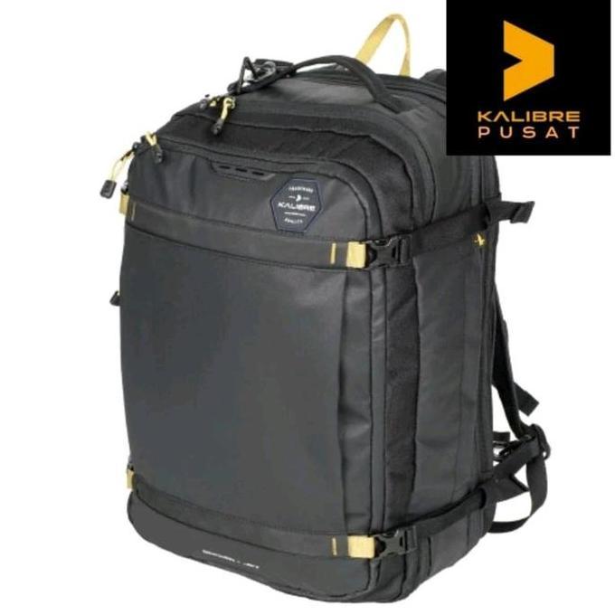 BACKPACK KALIBRE DOCKER JET 28L HITAM ORIGINAL TAS RANSEL LAPTOP MULTIFUNGSI 3 IN 1 TAS PUNGGUNG KAL