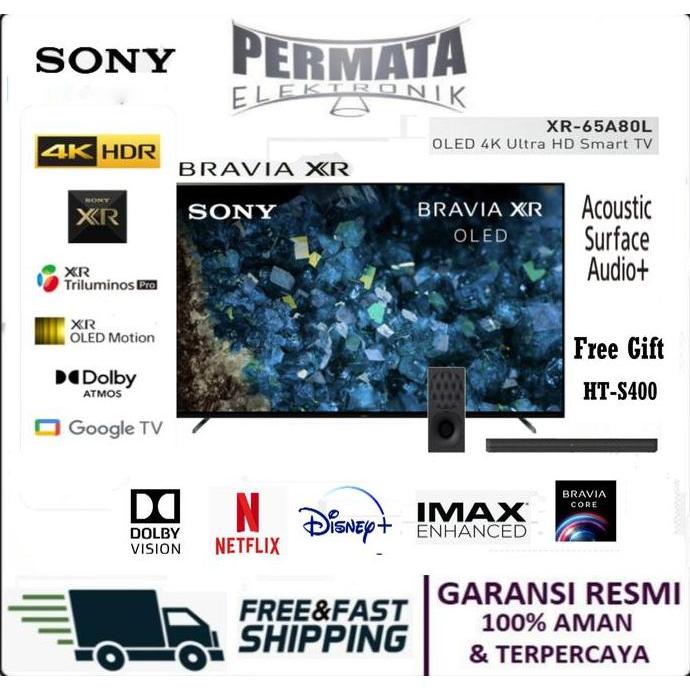 Grosir Sony Bravia Xr-65A80L / A80L Oled 4K Uhd Hdr Google Tv 65 Inch