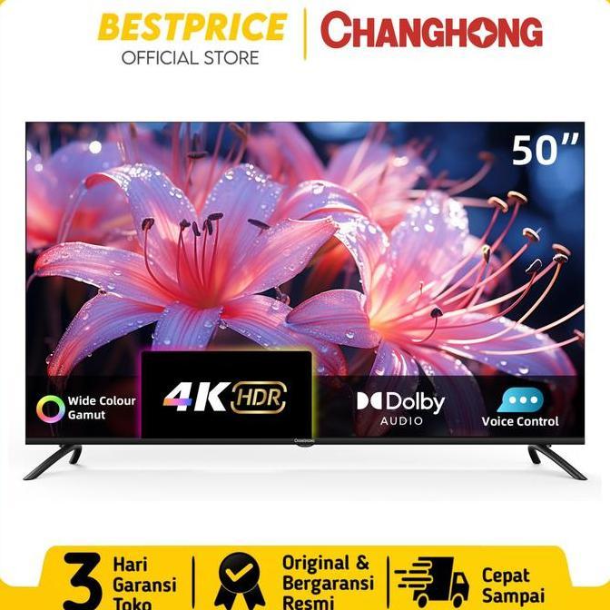 Grosir Changhong U50Qcn1 Qled Tv 50Inch Google Smart Tv Digital Tv 4K Changhong 50Qcn1 New