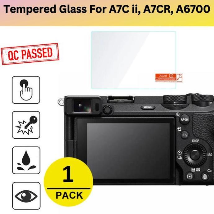 Screen Protector SONY A7Cii A7C2 A7CR A6700 Tempered Glass Anti Gores