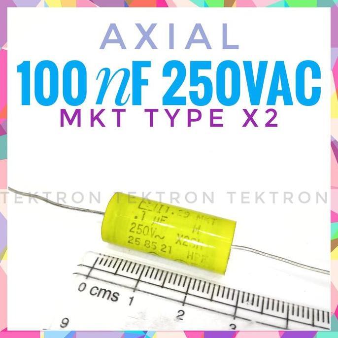 Murah Axial 100Nf 250Vac Type X2 Emi Radio Suppresion Filter Mkt
