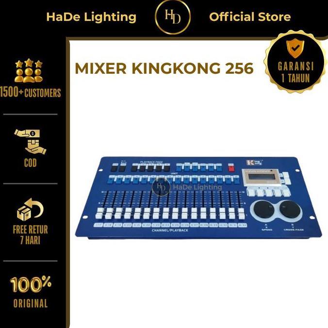 Mixer Kingkong 256A Original DMX 512 Mixer Lighting Kingkong 256 Lampu Lighting Controller Parled Be