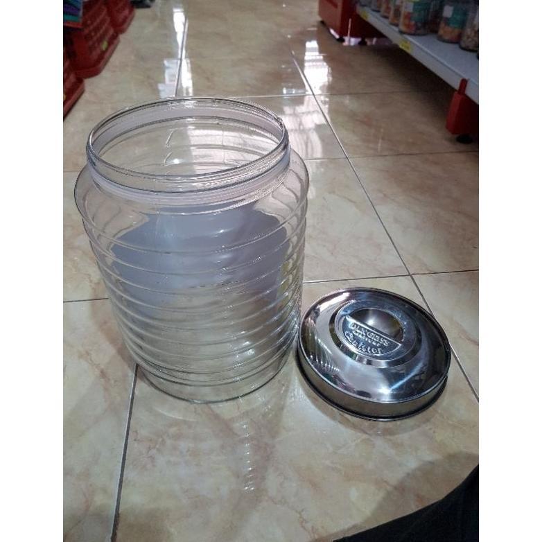 Toples Kaca Jumbo Kerupuk 8 Liter Kedap Udara