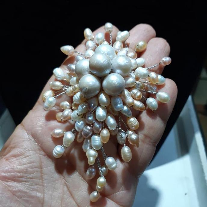 Bros mutiara enam barok, bros kebaya mutiara barok HS