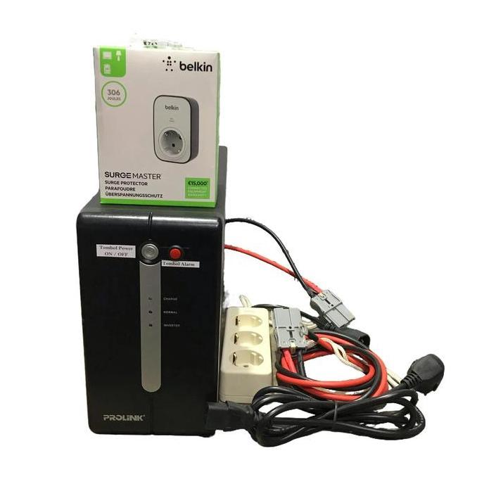 Prolink Ups Modif Pro 1200S With Avr Kapasitas 1200Va 720W Dengan Baterai Eksternal 12Vdc 32Ah ~ 200