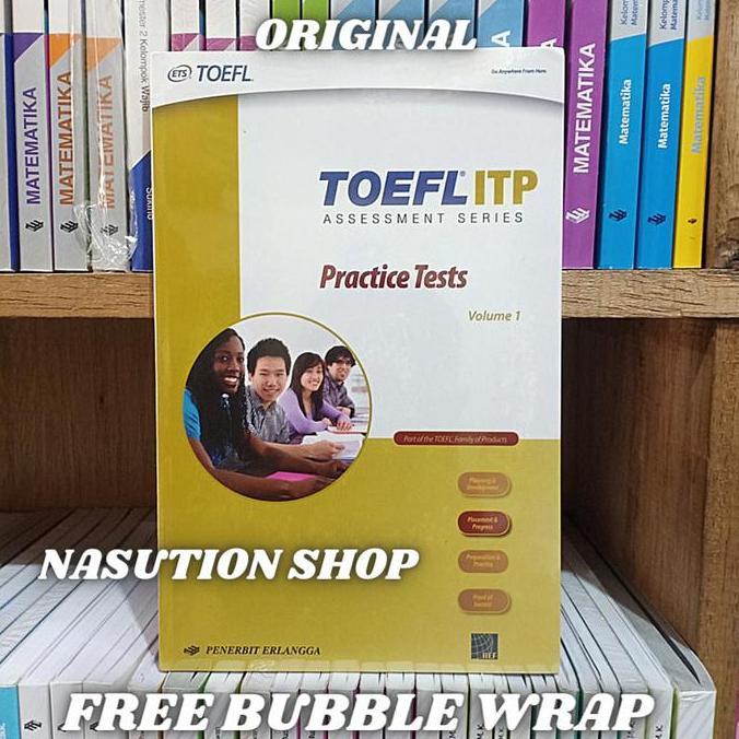 kliolangpara - original erlangga buku toefl itp assessment series practice tests + cd