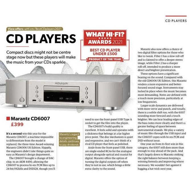 Promo Marantz Cd6007 Cd 6007 Cd Player