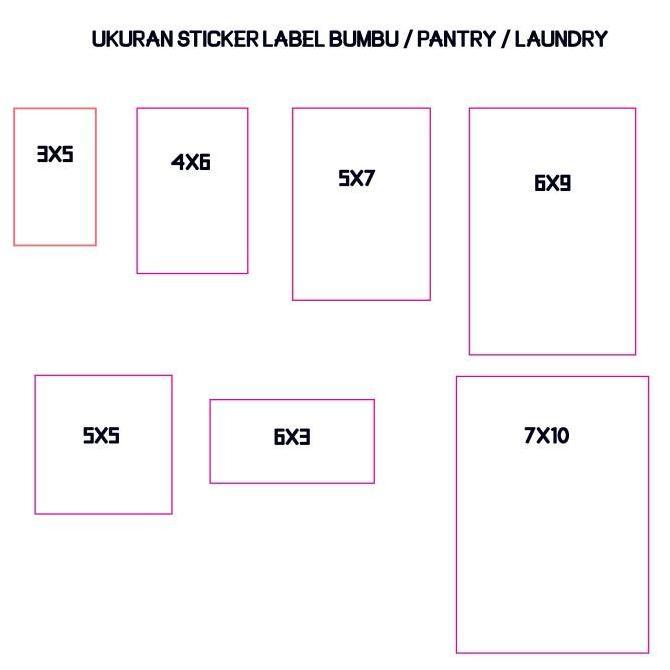 STICKER LABEL BUMBU DAPUR AESTHETIC / PANTRY/ LAUNDRY (STICKER AJA)