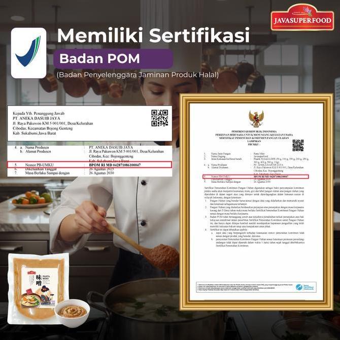 (HALAL) PASTA MISO PUTIH JAVA SUPER FOOD 100GR / TAUCO ALA JEPANG UNTUK MISO SOUP RAMEN UDON / MISO 