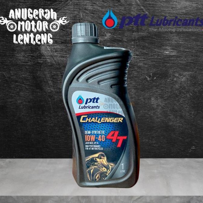 Keizai- Oli Ptt 10W-40 Challenger 4T 4Tak 1L Semi Sythetic Jaso Ma2-Api Sl