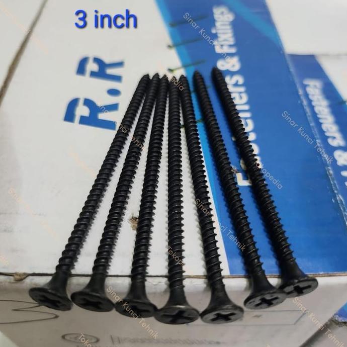 Gasss- Sekrup Gypsum 6 X 3" Inch Drywall Screw Skrup Gipsum Baut Gypsum 7 Cm