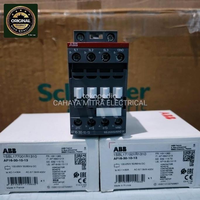 Contactor Abb Af16-30-10-13 100-250V 50/60Hz-Dc Ref - 1Sbl177001R1310 Terbatas