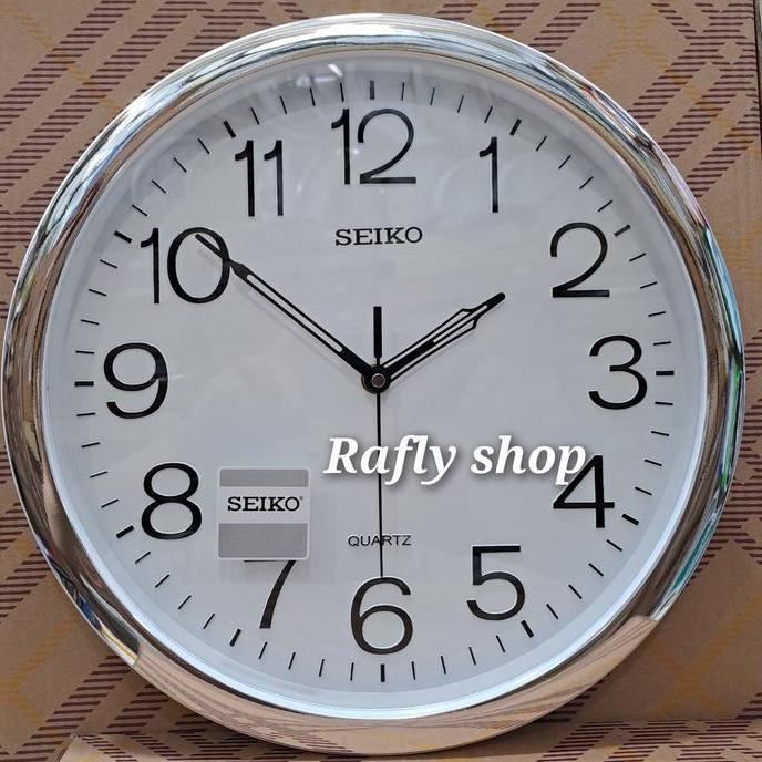 jam dinding seiko 32cm jarum.motif GS