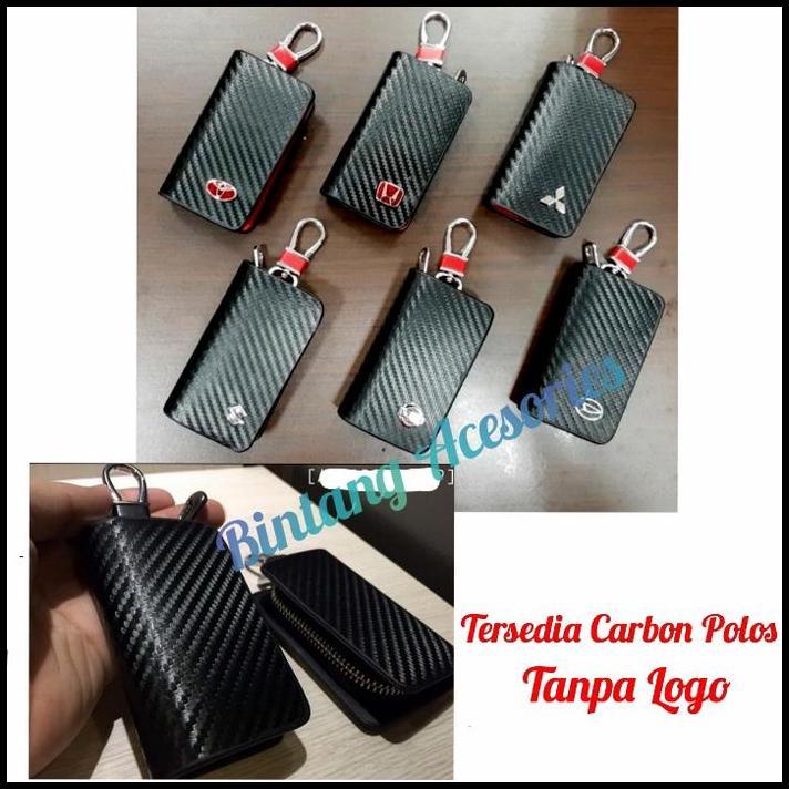 BEST DEAL DOMPET STNK MOBIL ISUZU DMAX MOTIF CARBON LOGO GANTUNG 