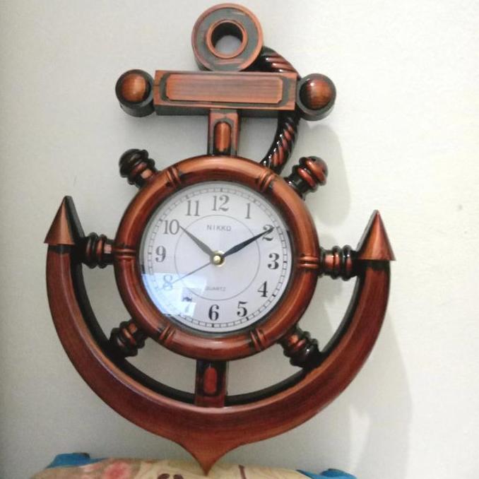 jam dinding jangkar kapal unik GS