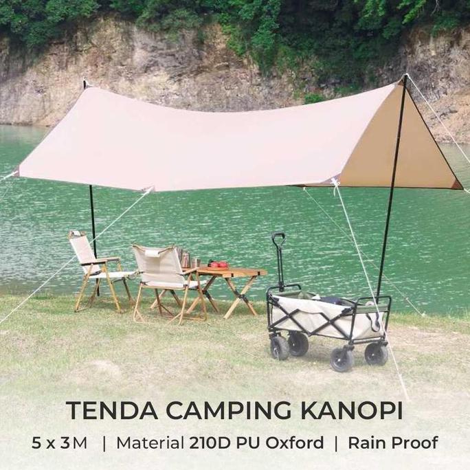 Flysheet Terpal Tenda Camping Waterproof Anti Uv -B3