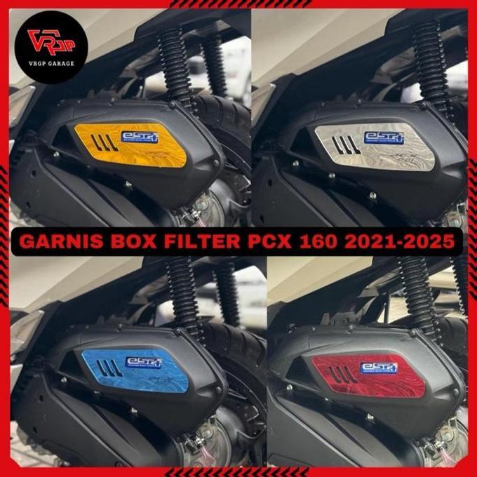 Promo Garnis Box Filter PCX 160 2021-2026/ Garnish Tutup Hawa PCX 160 Diskon