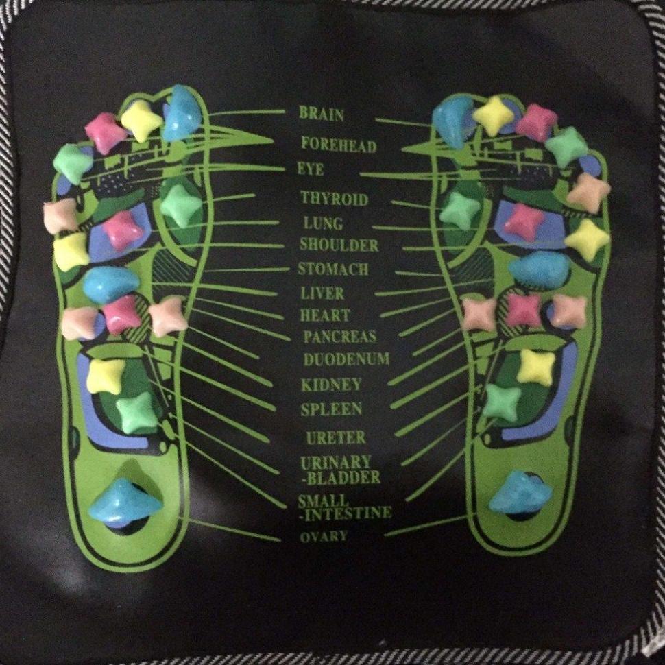 Terbaru Alat Refleksi Terapi Pijat Kaki Massage Mat Batu Acupressure Stone Matras Refleksi Kaki