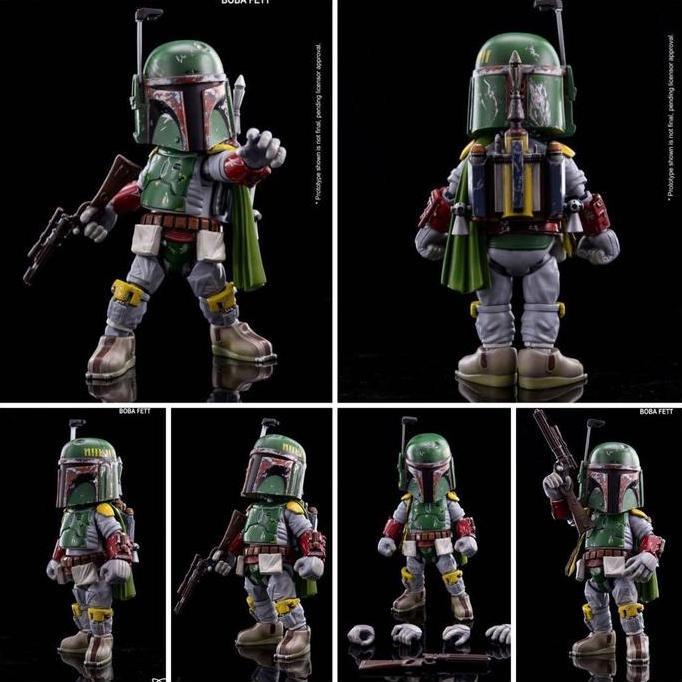 Herocross Star Wars BOBA FETT Hybrid Metal Action Figure HMF 016