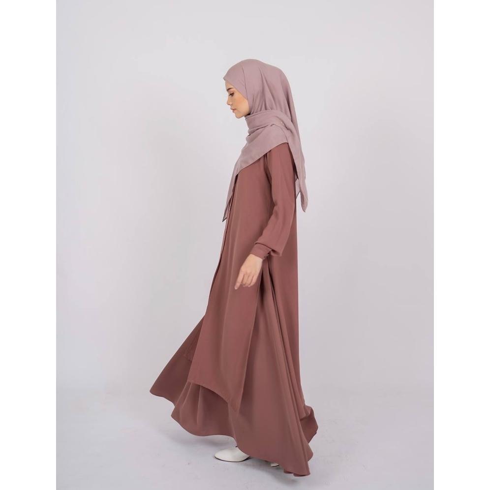 Diskont Azmiza-Hanum Tunik-(Tunik Only)-(Atasan Lengan Panjang Daily Umroh Haji Bahan Sahara Platinu