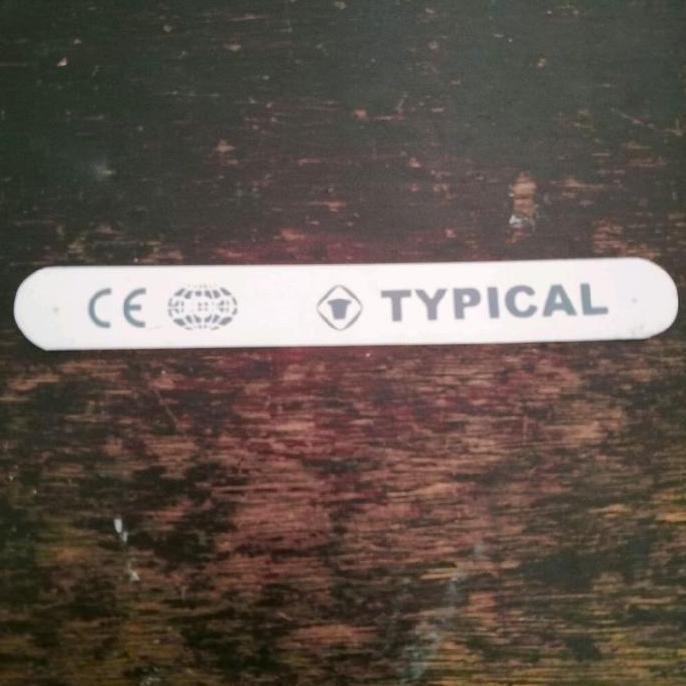 Stiker / Merek Typical Mesin Jahit Kamkut Overdeck