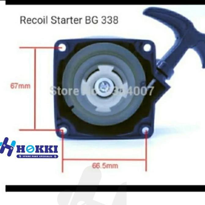 recoil starter mesin potong rumput bg 338