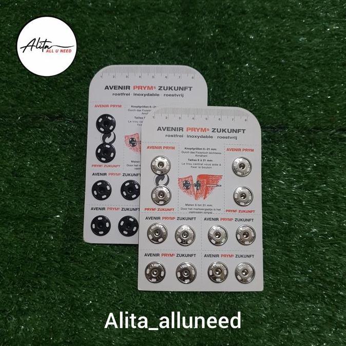 Kancing Jepret PRYM 15 mm/ Kancing Cetet 15 mm/ Kancing Cetet PRYM 15 mm