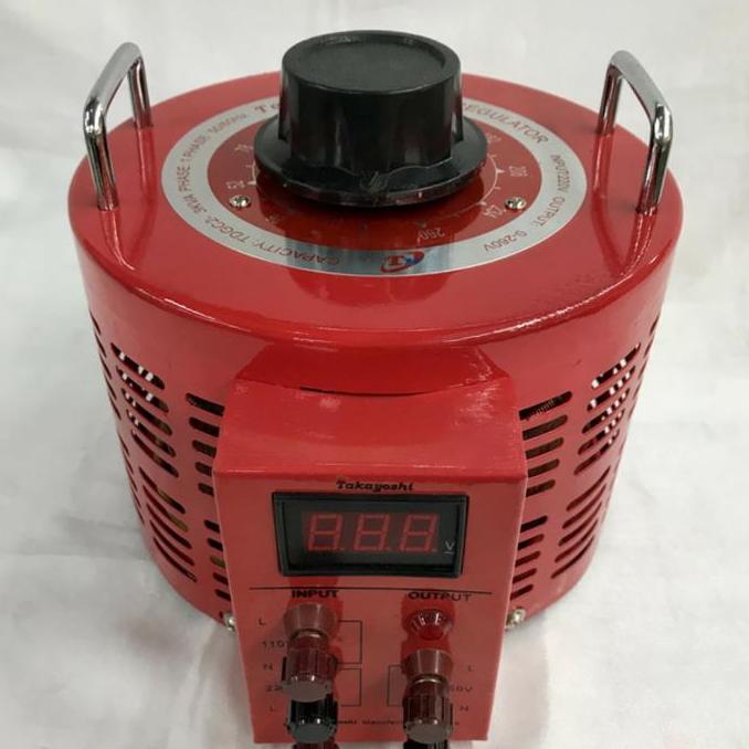 TERBARU - slide Regulator Takayoshi 3000watt TDGC2 3KVA-1phase