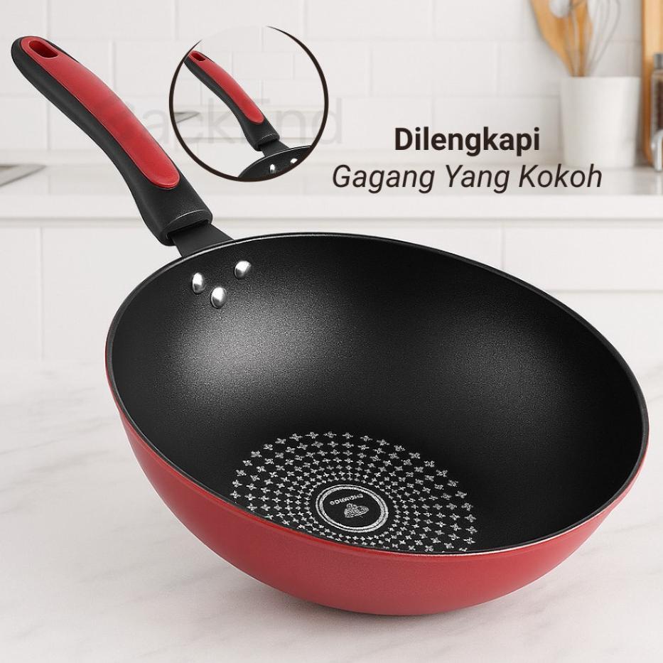 FREE ONGKIR WAJAN ANTI LENGKET / WAJAN PENGGORENGAN / WAJAN DIAMOND / TEFLON DIAMOND / TEFLON ANTI L