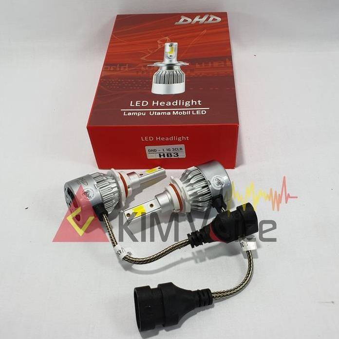 LAMPU LED MERK DHD 3 WARNA HB3 (9005) / HB4 (9006) SIAP KIRIM