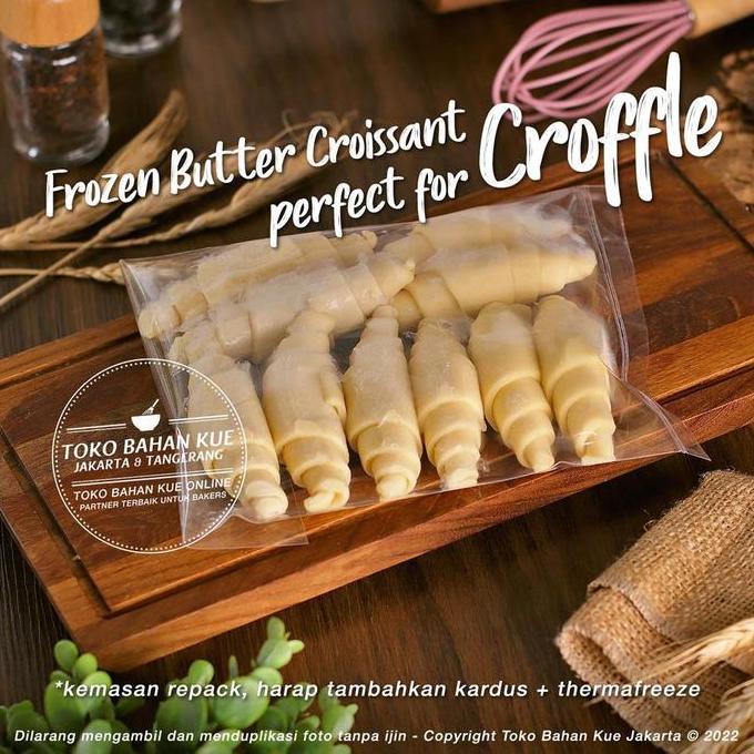 Eatstraight- Bonpatis Butter Croissant 30Gr 10Pcs Bahan Adonan Croffle Frozen