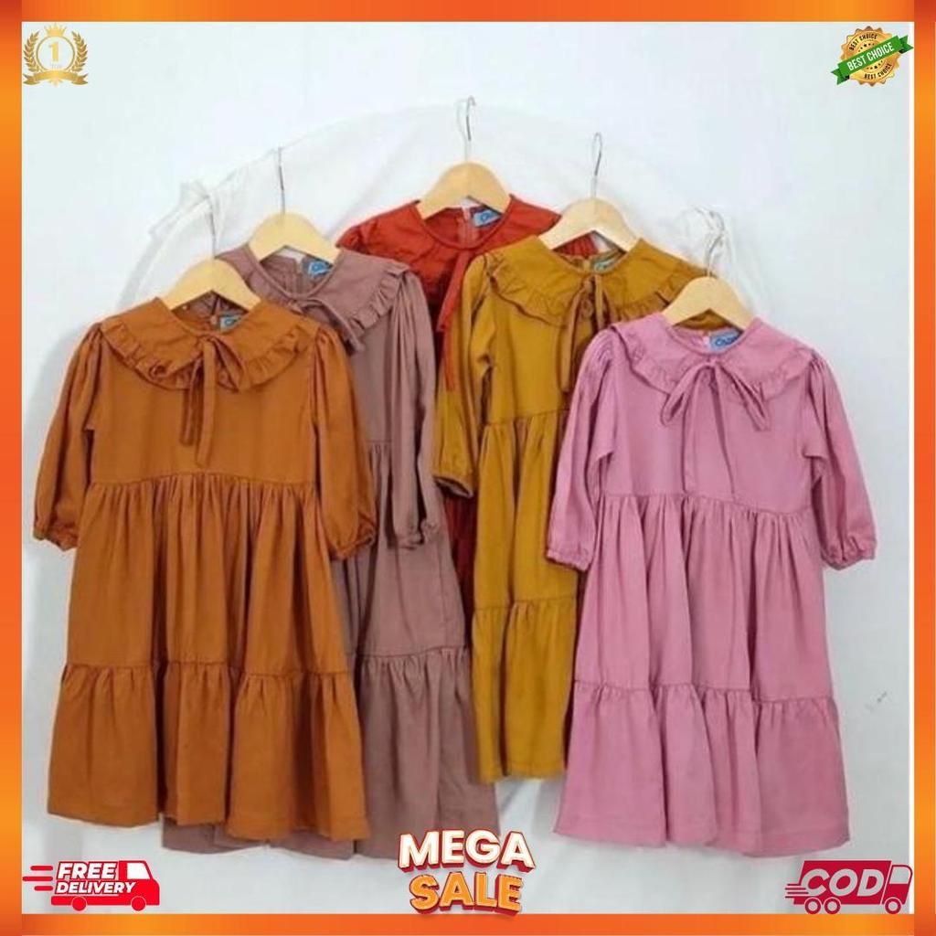 Midi Dress Muslim Anak 1-15 Tahun [L7]