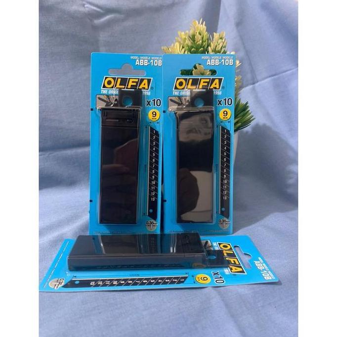 Oritatami- Olfa Abb-10B Refill Cutter 9Mm  (10 Pcs/Pack) Spare Blade  9Mm
