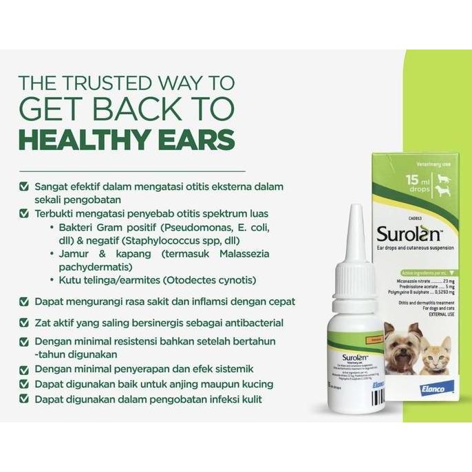 Surolan obat tetes telinga hewan 15ml