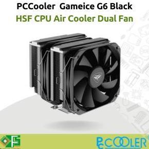 CPU Cooler PCCooler GAMEICE G6 Black HSF CPU Air Tower Dual Fan