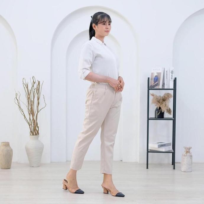 Termurah / Hot Sale Slp Celana Wanita Baggy Pants Bahan Drill Unione Premium Terbaru Kekinian Formal