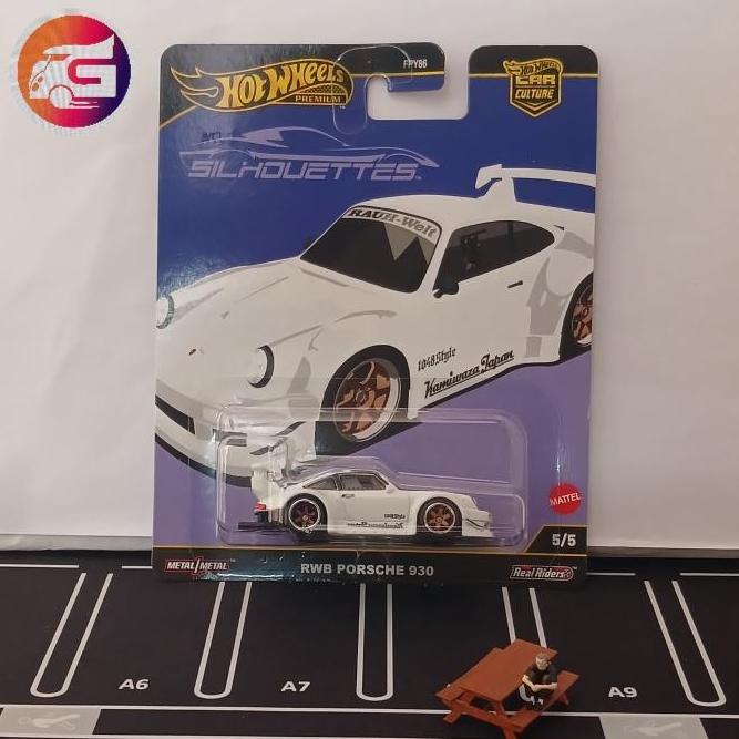 Ready Hot Wheels Premium RWB Porsche 930 White Silhouettes Series - Hotwheels