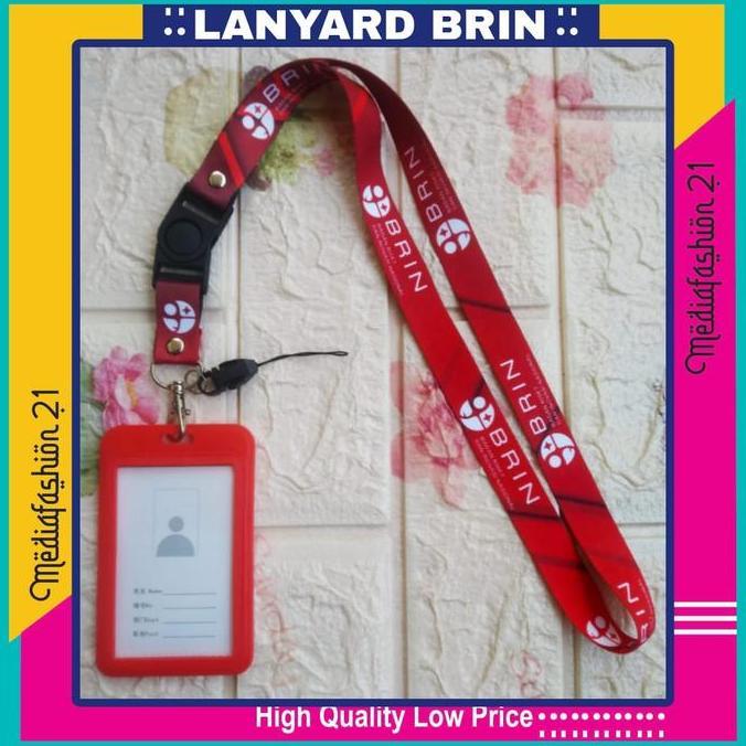 Ready Lanyard Tali Gantungan ID Card BRIN (Badan Riset dan Inovasi Nasional)