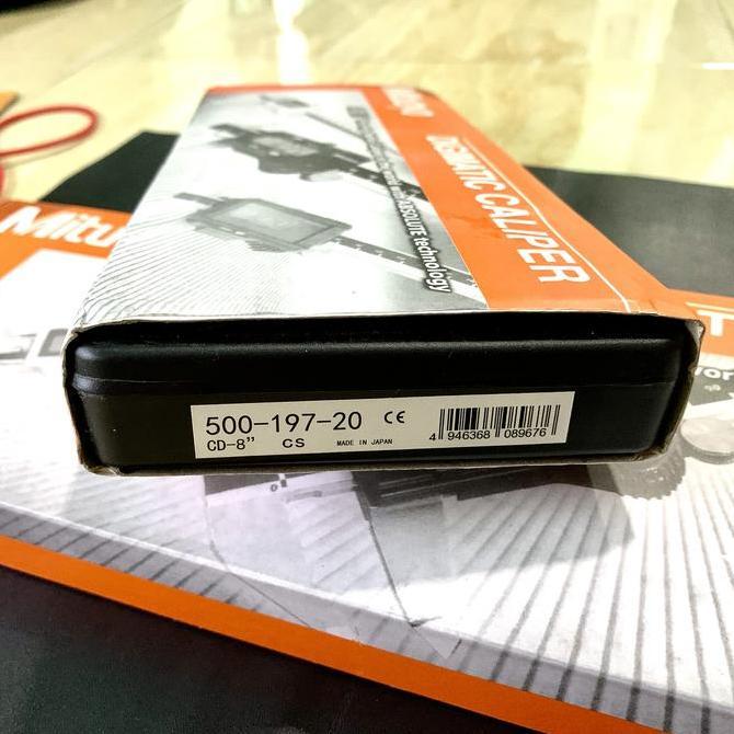 caliper sigmat digital Mitutoyo 0-200 mm 8" baru murah