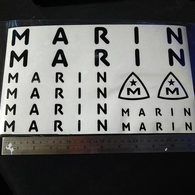Ready Cutting Sticker Sepeda MTB MARIN 29cm Bahan Oracal