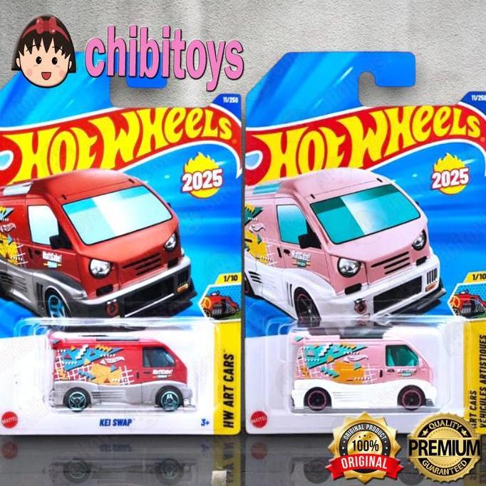 Ready Hot Wheels Kei Swap Merah Pink Mattgabe Diecast Mobil Van